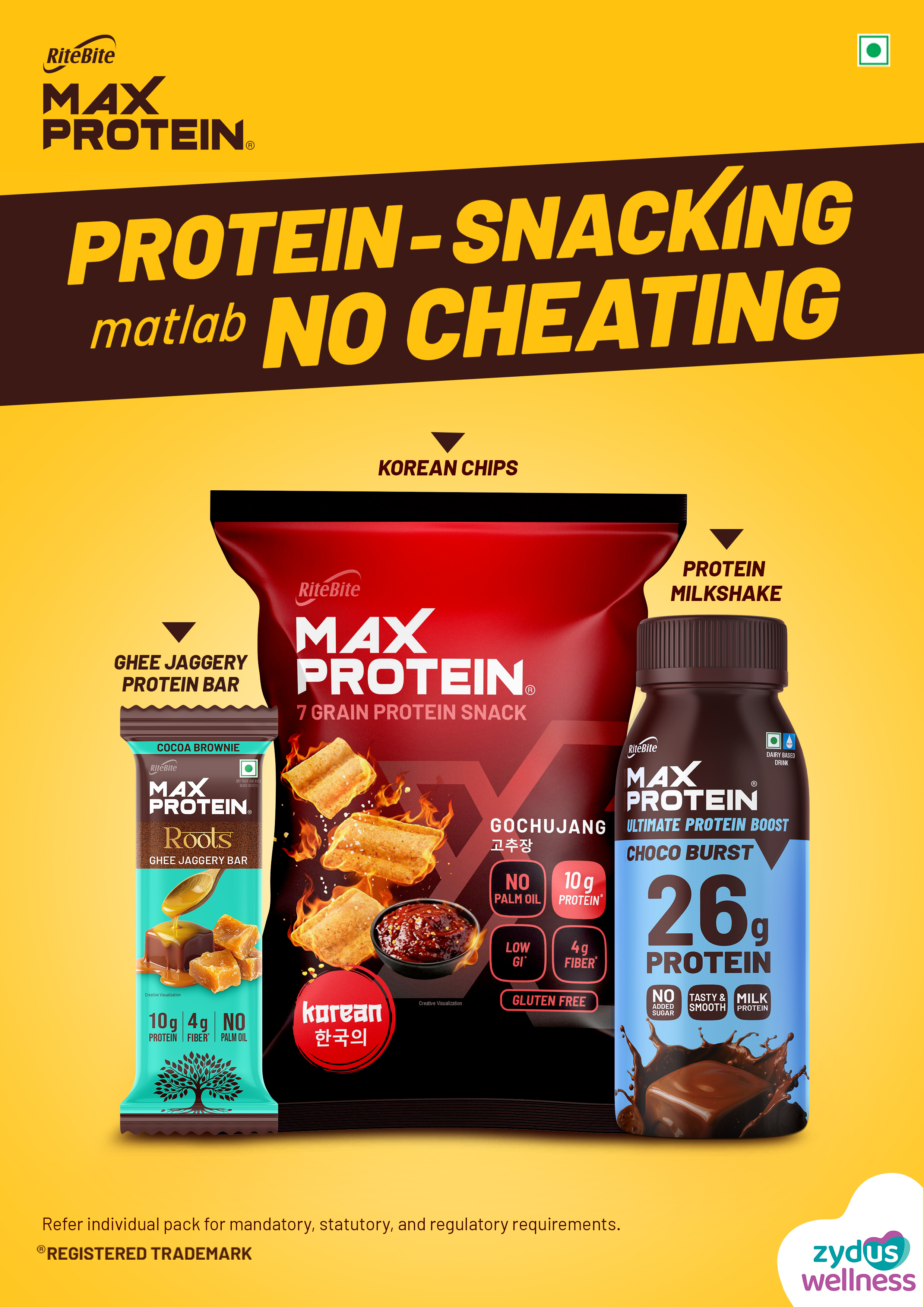 Zydus Wellness : India&rsquo;s protein shift gathers pace; Zydus Wellness expands into three new formats and flavours with RiteBite Max Protein